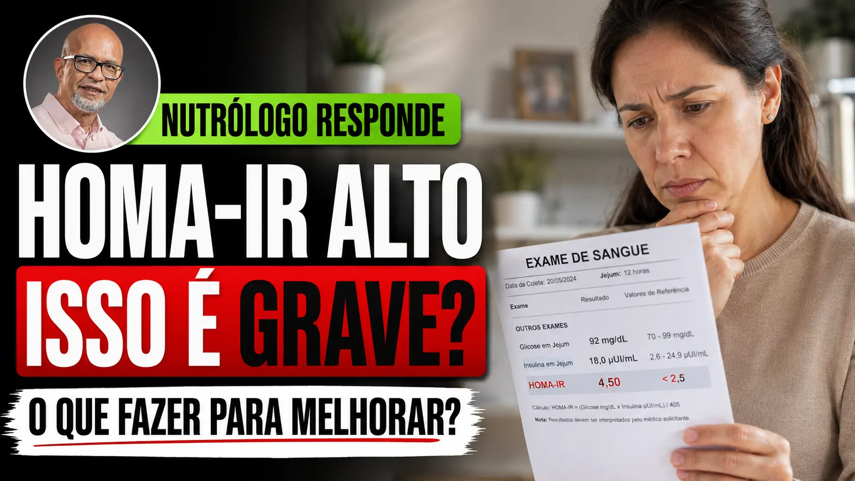 HOMA-IR alto e interpretação do resultado
